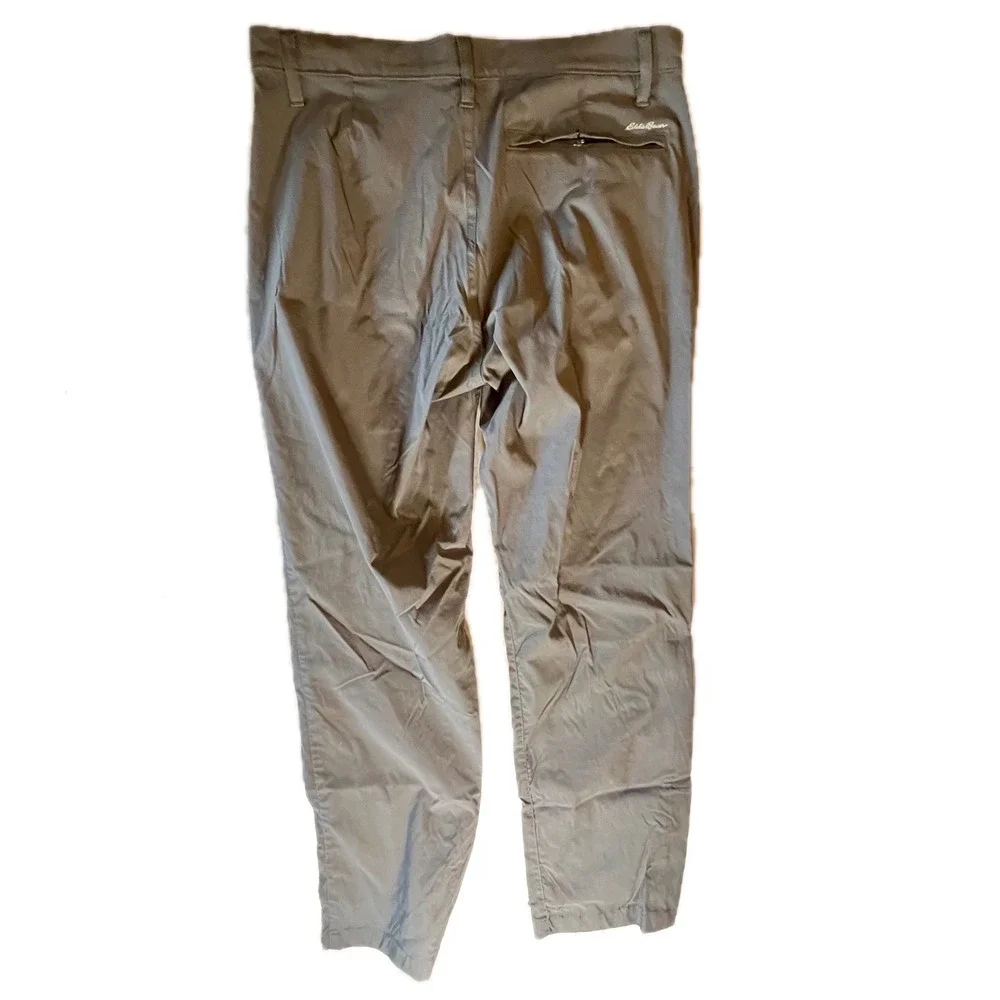 Eddie Bauer Men Khaki Chinos Straight Leg Pants Size 32x32 Casual‎ Outdoor